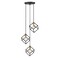 Z-Lite Vertical 3 Light Pendant, Bronze + Olde Brass 478-3BRZ-OBR - alternate 5